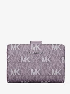 Michael Kors Jet Set Travel Med
Signature Logo Central Zip Billfold Wallet
Lilac